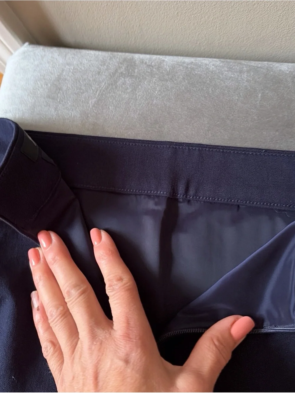 J. Crew Navy Blue Sheath Pencil Skirt